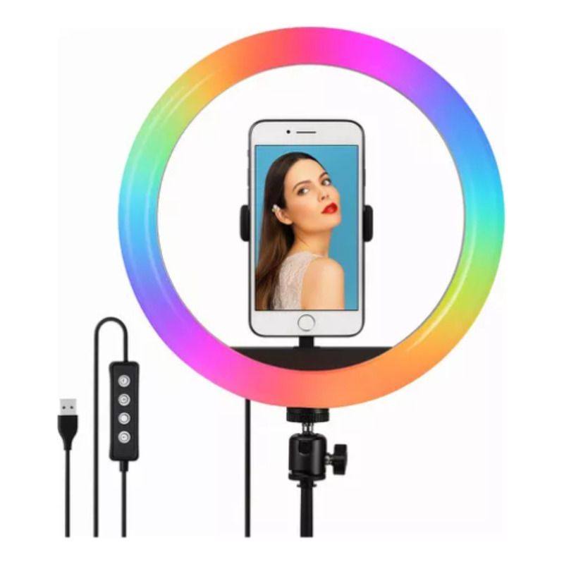 Aro de Luz LED RGB 30cm (No incluye Trípode)
