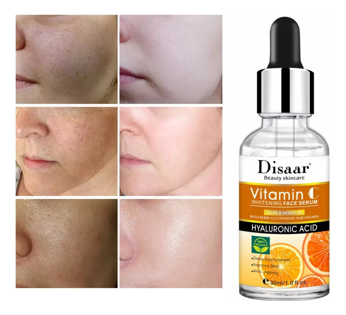 Sérum Facial Vitamina C + Ácido Hialurónico DISAAR